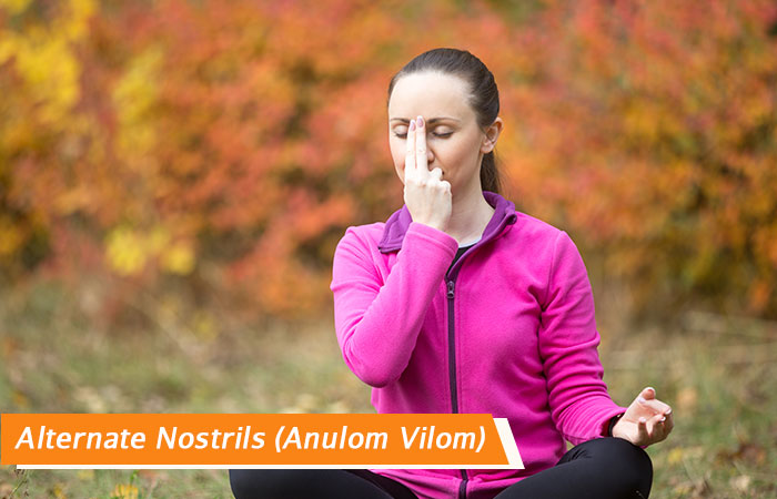 Alternate-Nostrils (Anulom-Vilom) - Bài tập thở để điều trị đau đầu