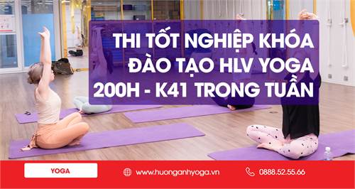 Học thật thi thật - Thi tốt nghiệp khóa đào tạo HLV Yoga 200H - K41 TRONG TUẦN