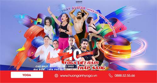 Kỷ niệm hành trình 10 năm thắp sáng Yoga Việt Nam - Thay khung avatar nhận vé tham gia lễ hội Yoga