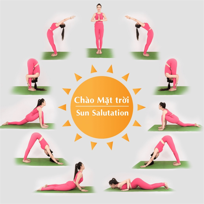 TÁC DỤNG VÀNG CỦA CHUỖI TƯ THẾ YOGA CHÀO MẶT TRỜI ( SUN SALUTATION )